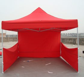 F1-36 Tente pliante commerciale à auvent rouge