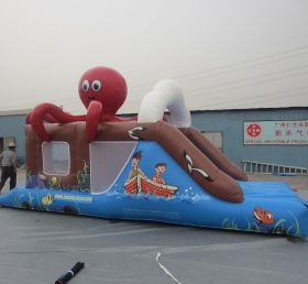 T2-2166 Trampoline gonflable Octopus