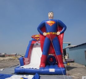 T8-235 Toboggan gonflable Superman Super Hero
