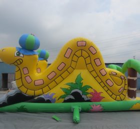 T8-366 Toboggan gonflable Yellow Snake