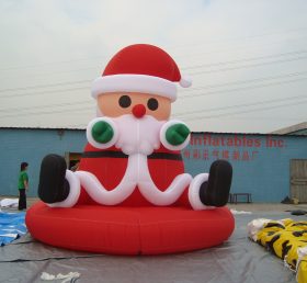 C1-129 Noël en plein air Santa décorations gonflables