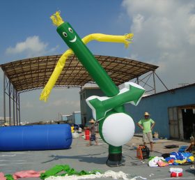 D2-52 Air danseur gonflable tube vert annonceur