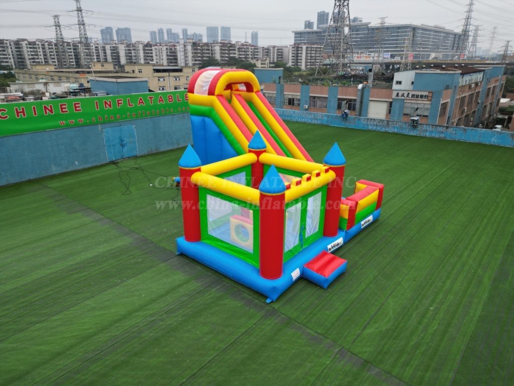 T5-112 Inflatable Castle Bouce House Combo With Slide