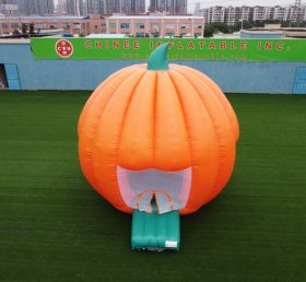 T4-34 Trampoline gonflable géant amusant citrouille/Halloween gonflable saut château avec sèche-cheveux, adapté aux enfants