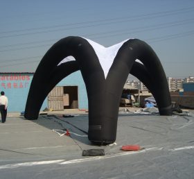 Tent1-215 Tente gonflable avec dôme publicitaire noir