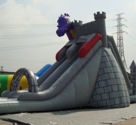 T8-368 Dinosaure gigantesque gonflable toboggan enfant gonflable château avec