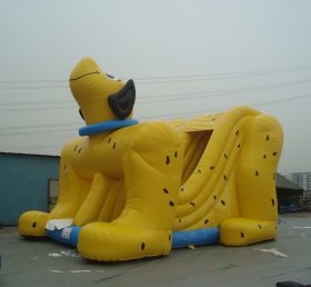 T8-539 Toboggan gonflable pour enfants Yellow Dog