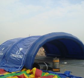 Tent1-360 Tente à auvent gonflable bleue