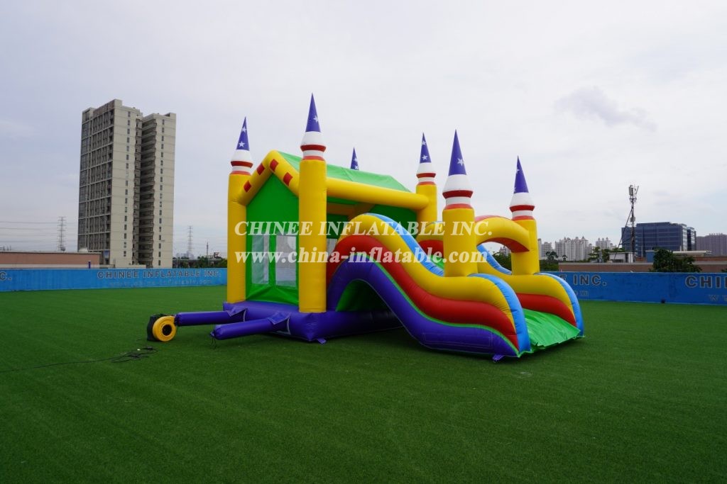 T5-181 Two-In-One Bouncing With Slide Commercial Castle Jumper