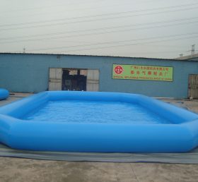 Pool2-511 Piscine gonflable bleue