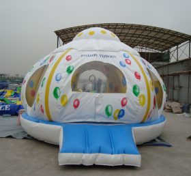 T2-2431 Trampoline gonflable avec ballon coloré