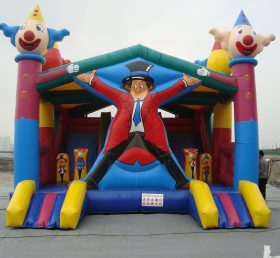 T2-761 Gonflable Happy Clown Amusement Park Trampoline