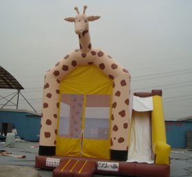 T2-2902 Trampoline gonflable Girafe