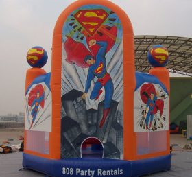 T2-2294 Trampoline gonflable Superman Superhero