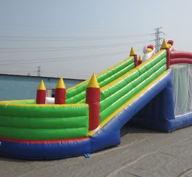 T7-101 Parcours de château avec obstacles gonflables