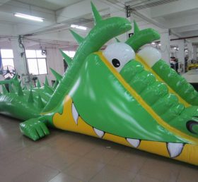 T7-156 Cours d'obstacles gonflables crocodile