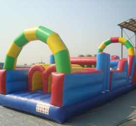T7-186 Cours d'obstacles gonflables en plein air