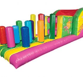 T7-214 Cours d'obstacles gonflables colorés