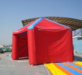 Tent1-244 Tente gonflable durable rouge