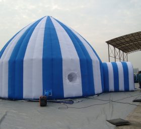 Tent1-30 Tentes gonflables bleues et blanches