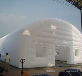 Tent1-70 Tente gonflable géante blanche