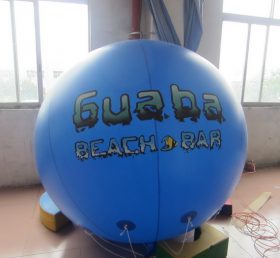 B2-13 Ballon bleu gonflable géant pour la publicité extérieure