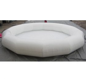 Pool2-504 Piscine gonflable ronde blanche
