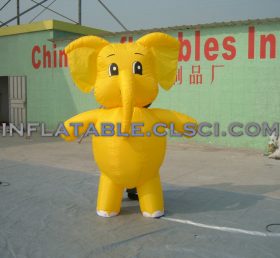 M1-22 Bande dessinée mobile gonflable d'éléphant jaune