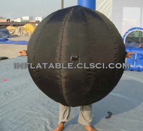 M1-231 Ballon noir gonflable mobile dessin animé
