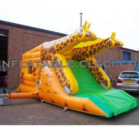 T2-1771 Trampoline gonflable Girafe
