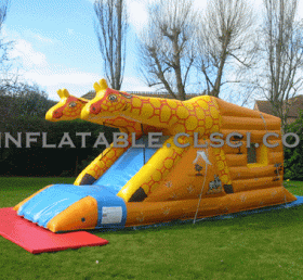T2-1932 Trampoline gonflable Girafe