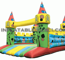 T2-2032 Trampoline gonflable Château