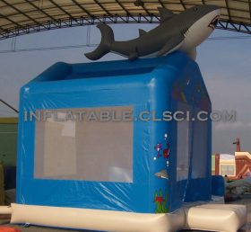 T2-2444 Trampoline gonflable Shark