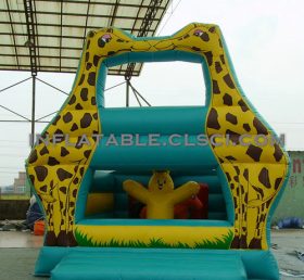 T2-2484 Trampoline gonflable Girafe