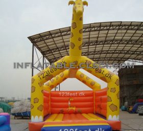 T2-2553 Trampoline gonflable Girafe