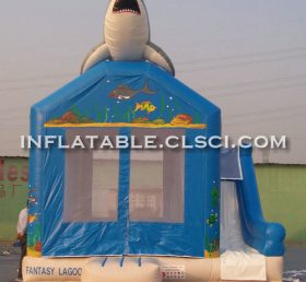 T2-2904 Trampoline gonflable Shark