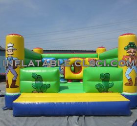 T2-366 Trampoline gonflable Western Cowboy