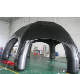 Tent1-321 Tente gonflable avec dôme publicitaire noir