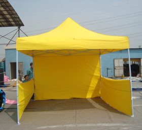 F1-15 Tente pliante commerciale à auvent jaune