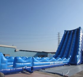 T8-1509 Toboggan gonflable géant commercial avec piscine pour adultes
