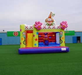 T2-3334 Clown gonflable château Clown cirque saut château