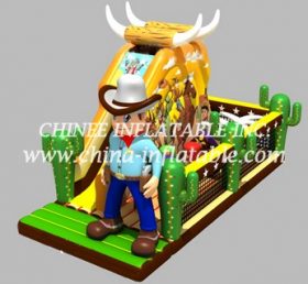 T2-3311 Trampoline gonflable Western Cowboy