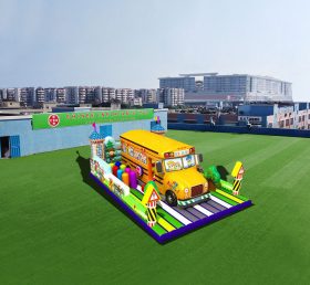 T6-461 Bus gigantesque gonflable jeux au sol pour enfants paradis