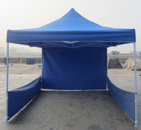 F1-25 Tente pliante commerciale à auvent bleu