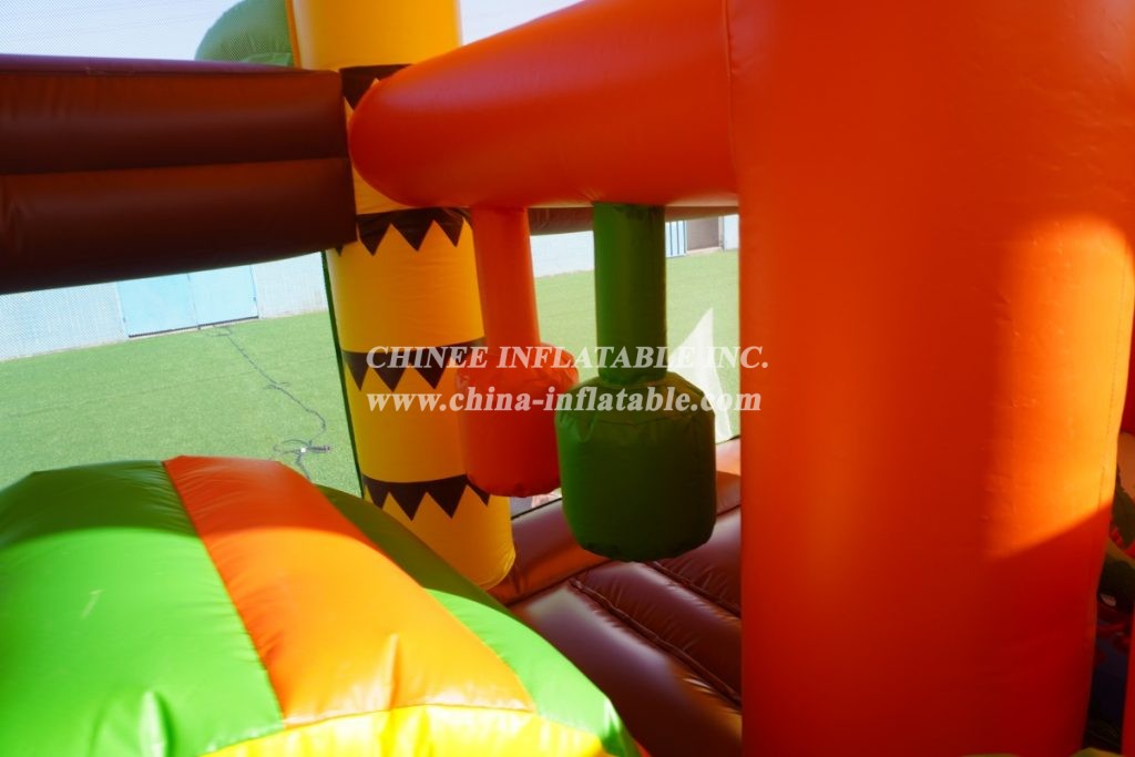 T2-3421 Dino Park Bounce House Slide Dinosaur Combo Jumping Castle