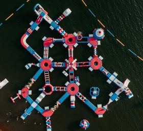 S50 Gonflable flottant parc aquatique parc aquatique île aquatique