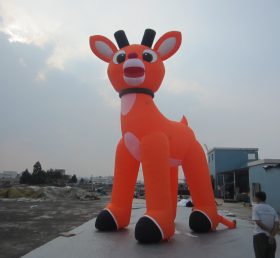 C1-180 Noël jouet gonflable orange cerf