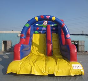 T8-1240 Toboggan gonflable pour trampoline Happy