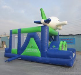 T7-3003 Course d'obstacles gonflable d'avion
