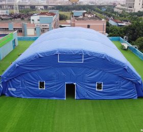 Tent1-700 Tente gonflable géant extérieur camping fête campagne publicitaire grande tente bleue